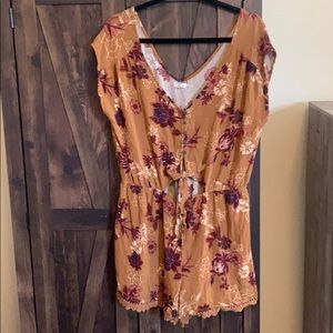 Boutique Floral Printed Romper